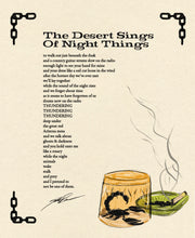 Load image into Gallery viewer, The Desert Sings Of Night Things - Matte Print
